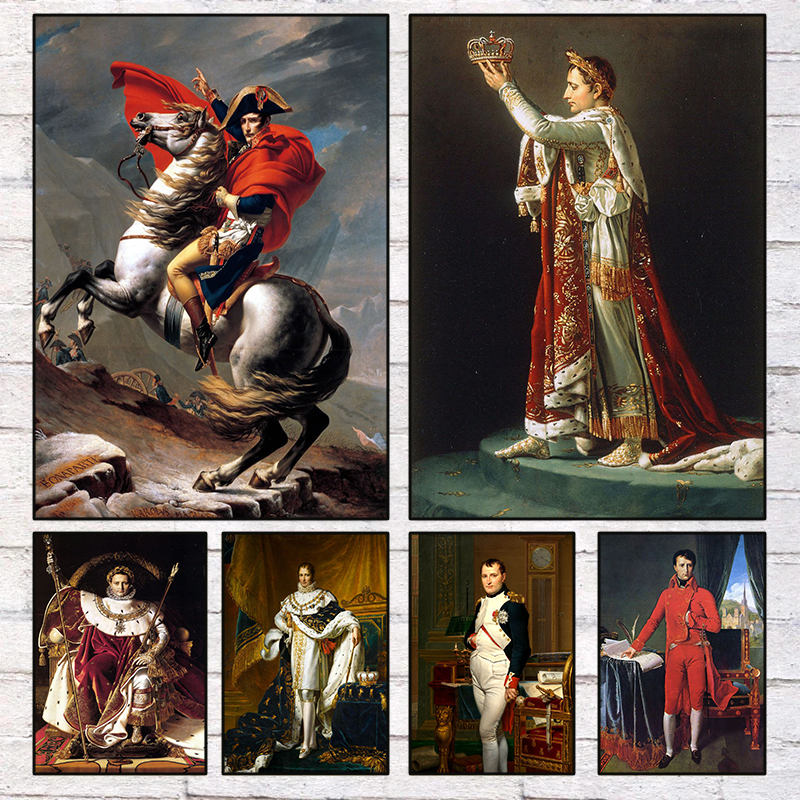 Star Map Poster - Napoleon Bonaparte Portrait Poster Prints Crossing