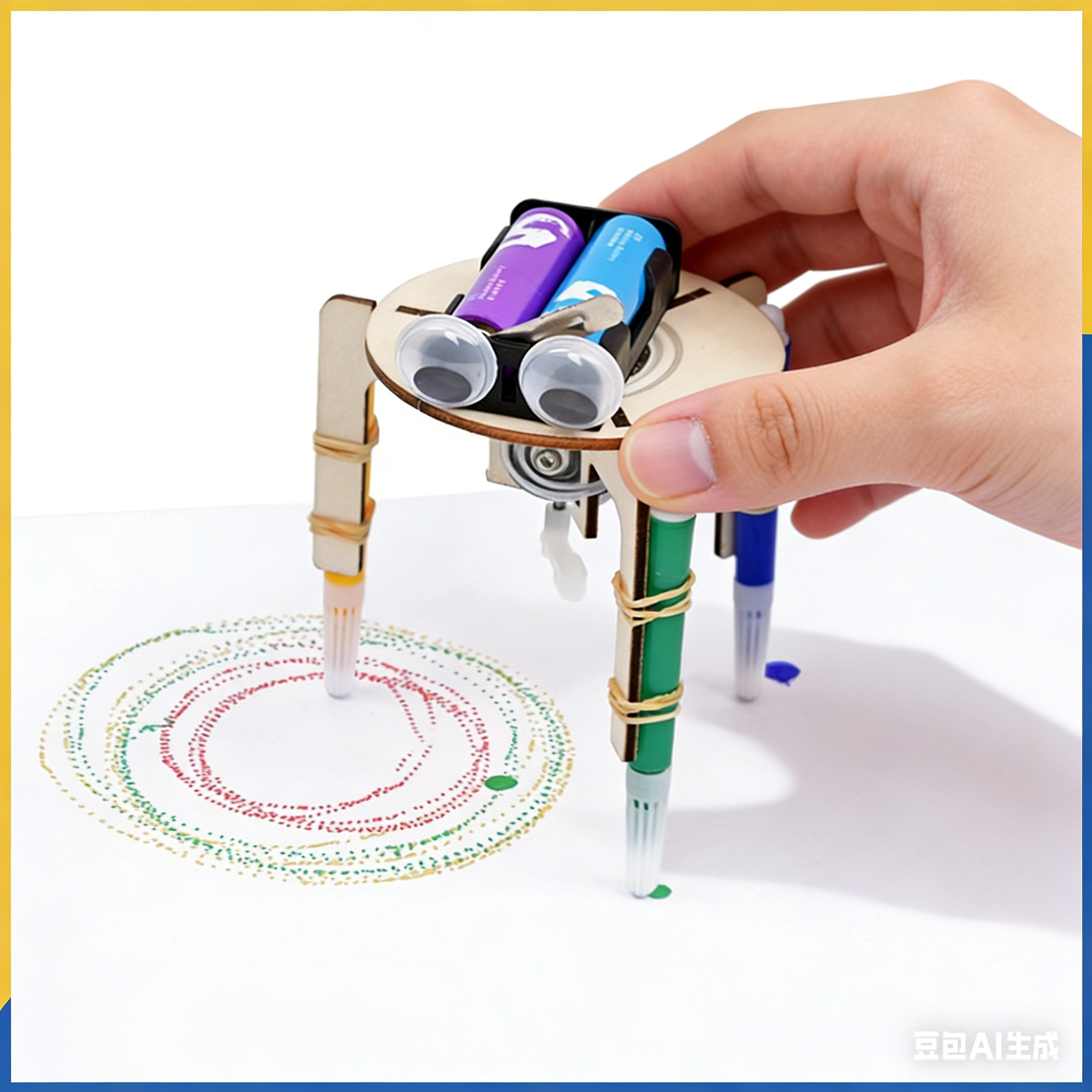 Science Project Diy - DIY Electric Vibration Graffiti Robot STEM