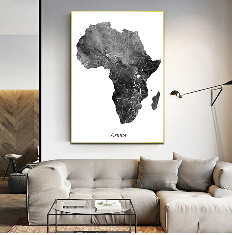 Africa map posters and prints  - مراجعة Star Map Poster وسعره