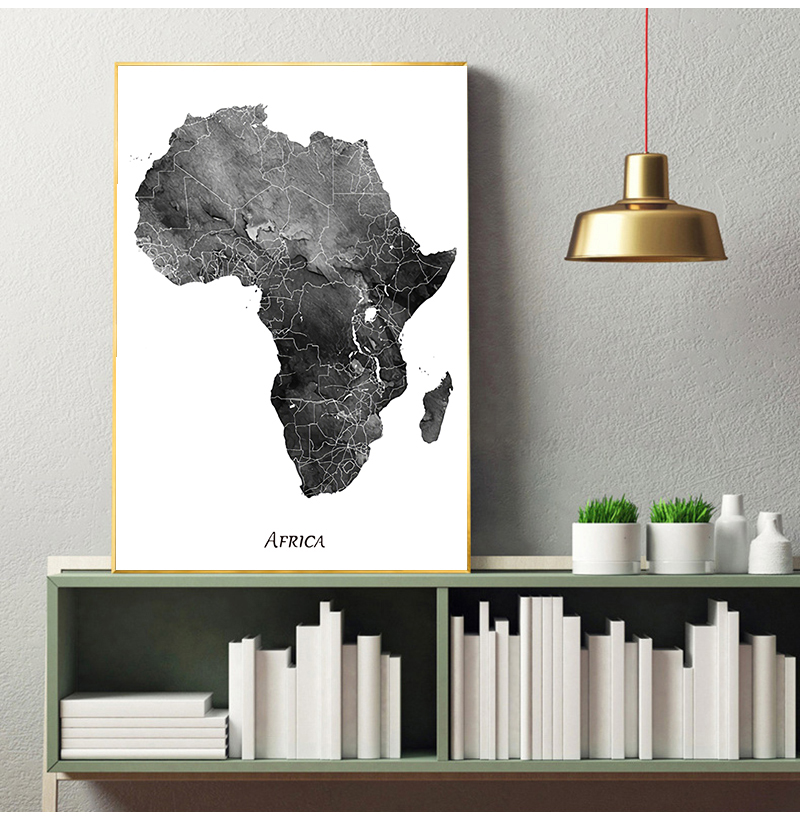 Africa map posters and prints  - مراجعة Star Map Poster وسعره