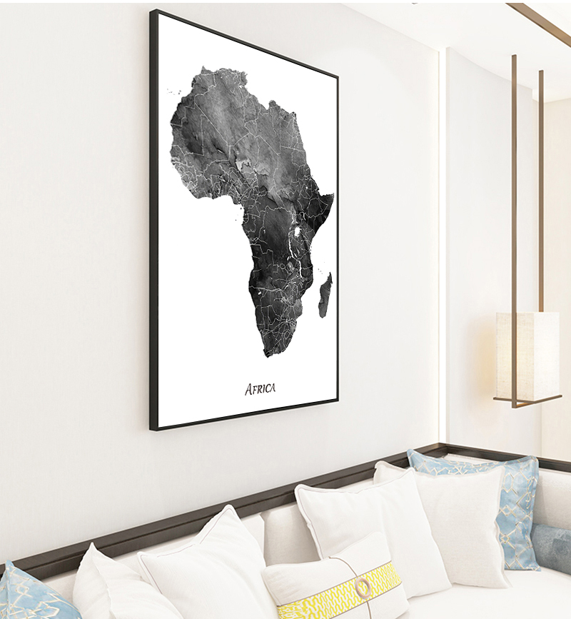 Africa map posters and prints  - مراجعة Star Map Poster وسعره