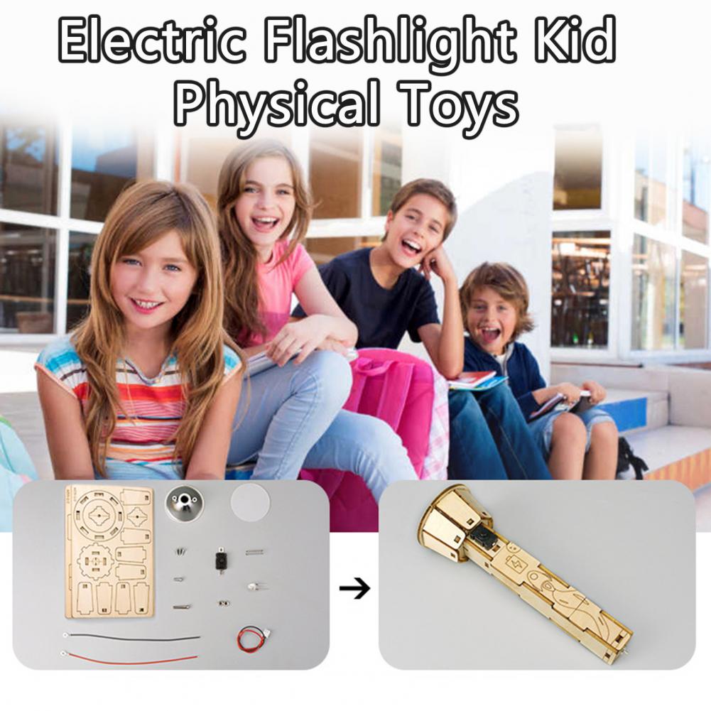 Wooden DIY Flashlight Puzzle K - مراجعة Science Project Diy وسعره