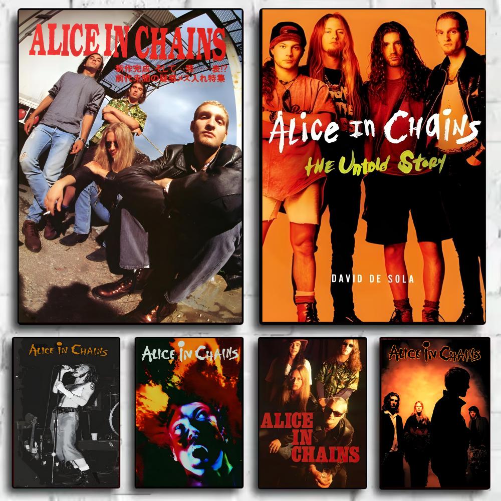 A-Alice in Chains Band Poster  - مراجعة Star Map Poster وسعره