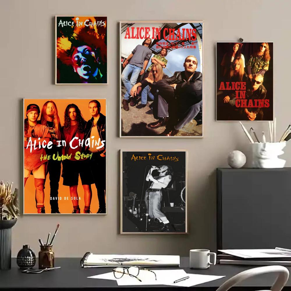 A-Alice in Chains Band Poster  - مراجعة Star Map Poster وسعره