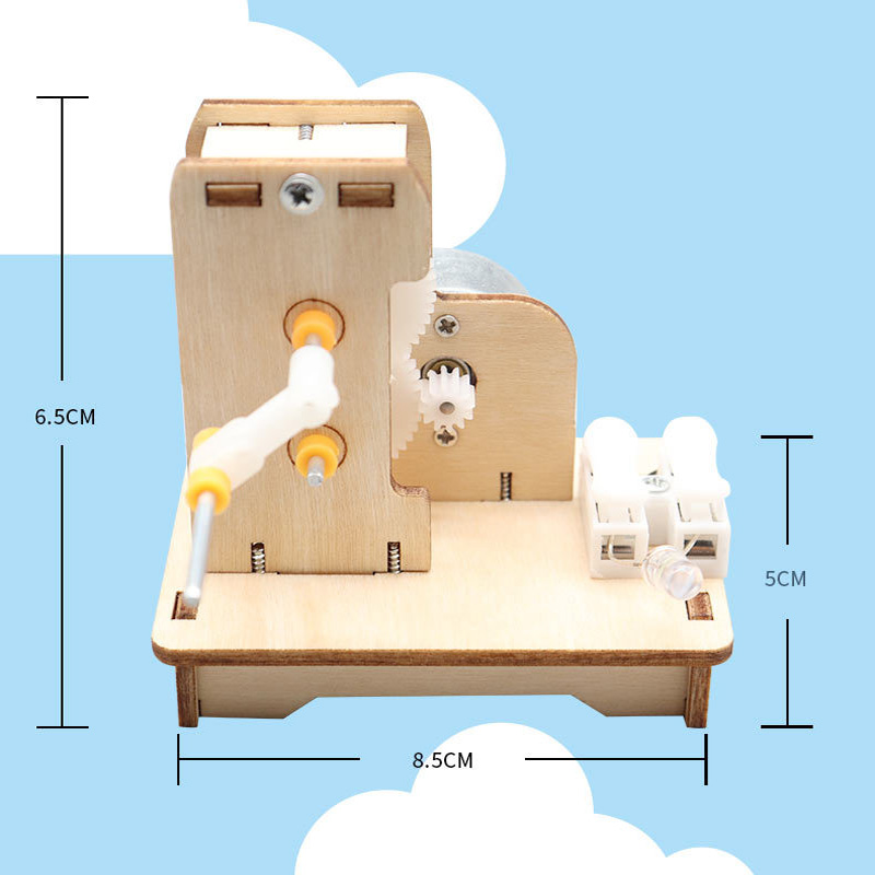 DIY Mini Hand Generator DIY Sc - مراجعة Science Project Diy وسعره