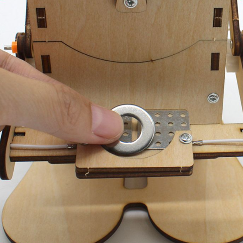 Wooden Assemble DIY Robot Eati - مراجعة Science Project Diy وسعره