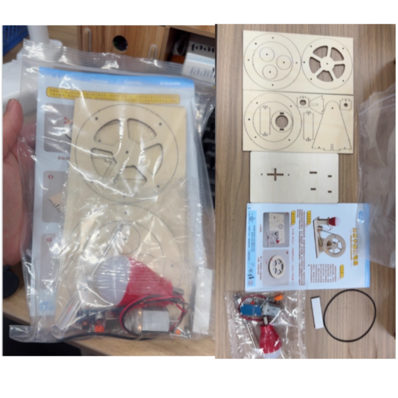 Mini DIY Hand Crank Generator  - مراجعة Science Project Diy وسعره