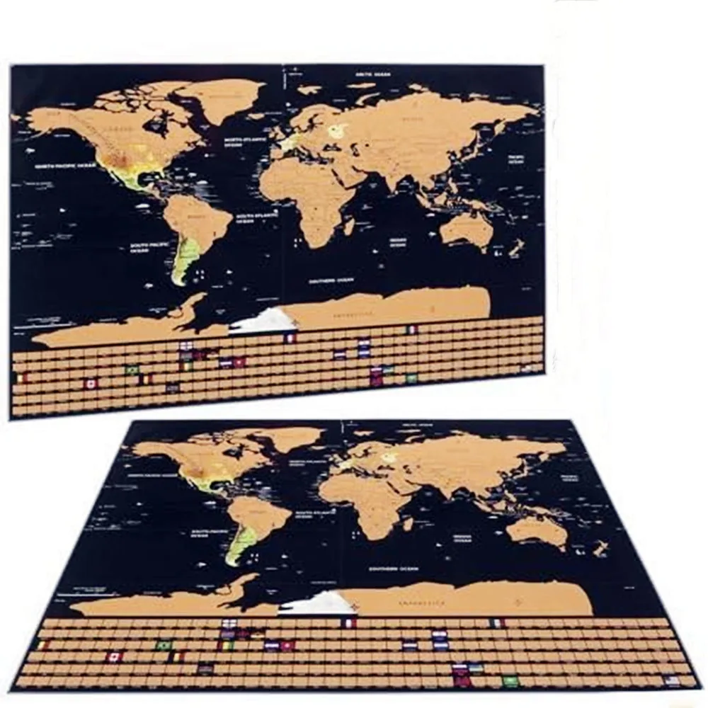 New Deluxe Travel Scratch Worl - مراجعة Star Map Poster وسعره