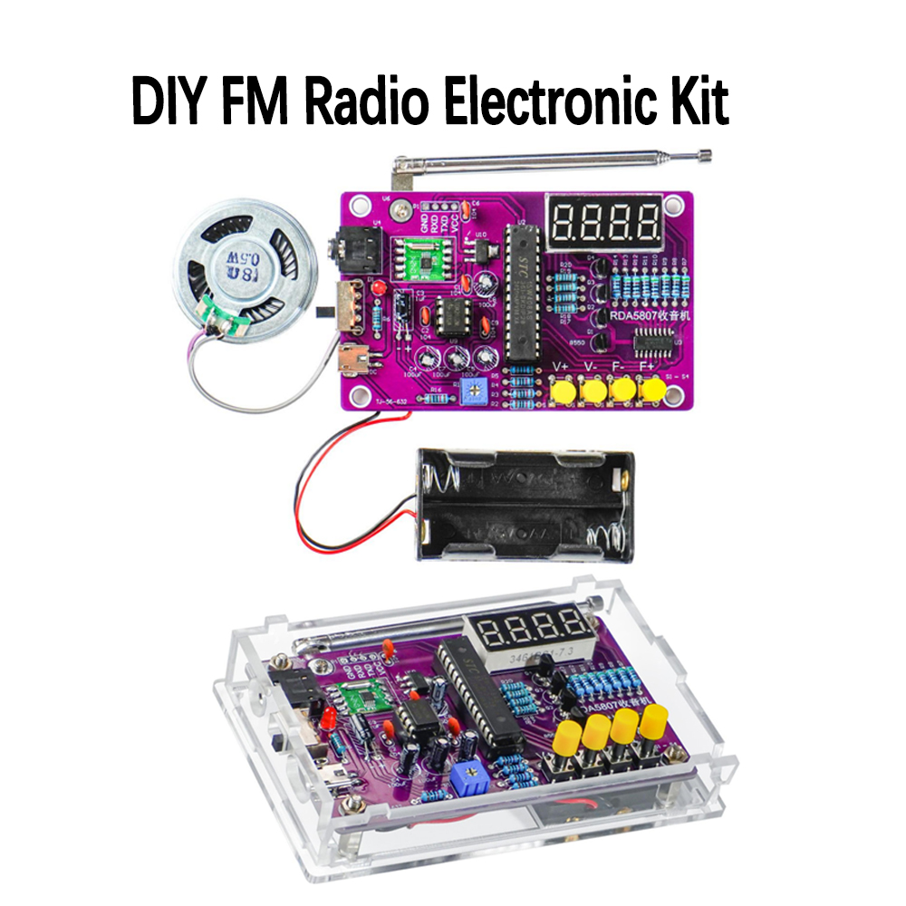 DIY FM Radio Electronic Kit 87 - مراجعة Science Project Kit وسعره