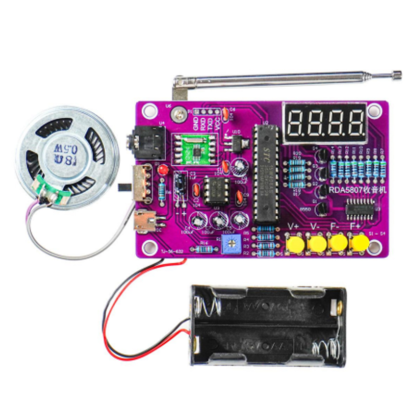 DIY FM Radio Electronic Kit 87 - مراجعة Science Project Kit وسعره