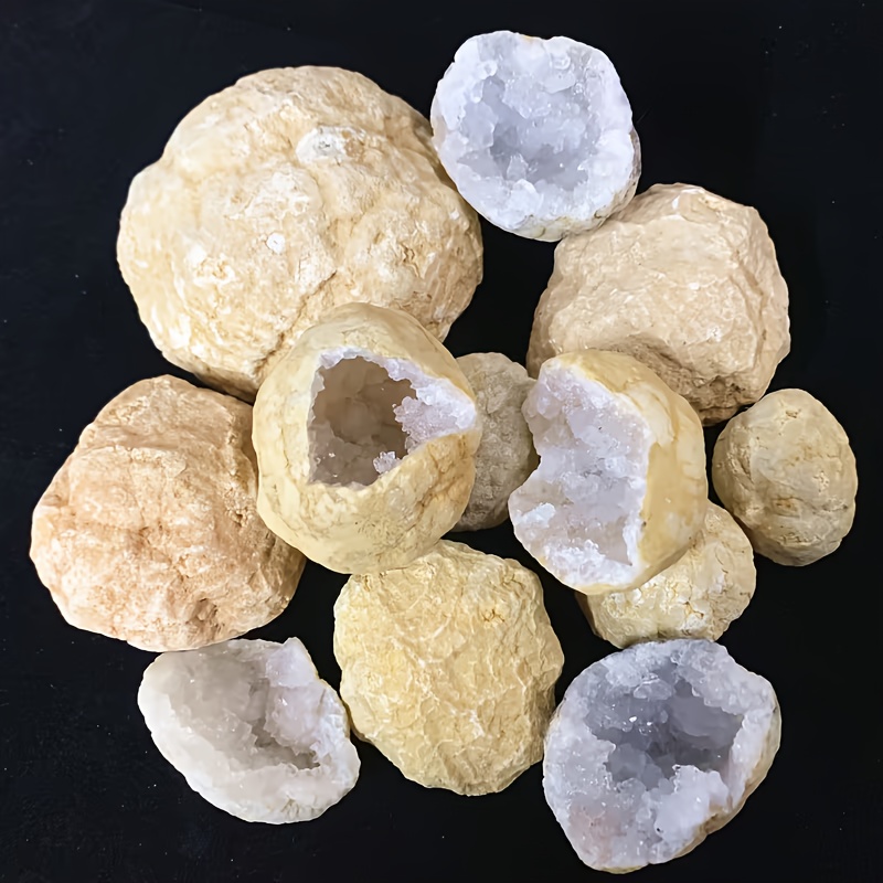 10pcs Natural Quartz Geode Egg - مراجعة Geode Crystal Break وسعره