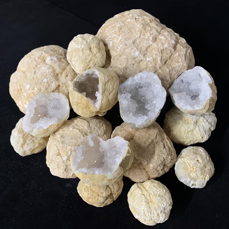 10pcs Natural Quartz Geode Egg - مراجعة Geode Crystal Break وسعره