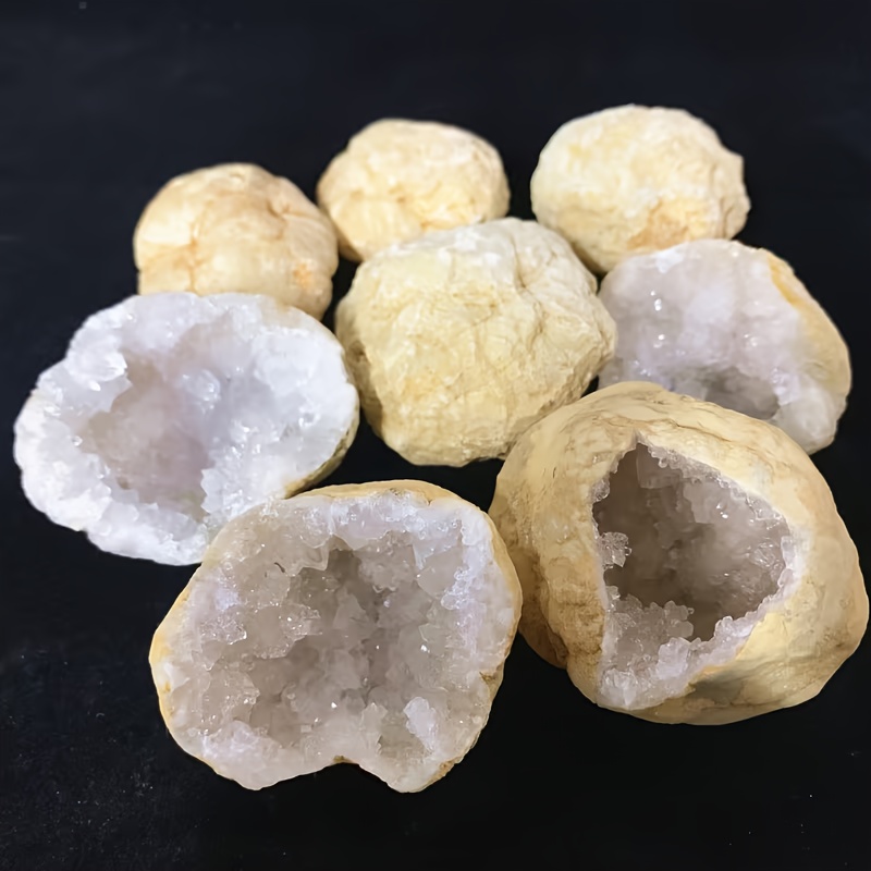 10pcs Natural Quartz Geode Egg - مراجعة Geode Crystal Break وسعره
