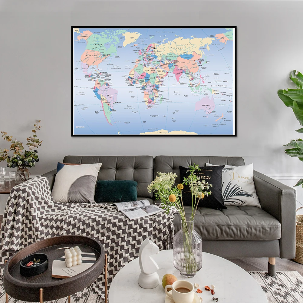 Unframed World Map French Lang - مراجعة Star Map Poster وسعره