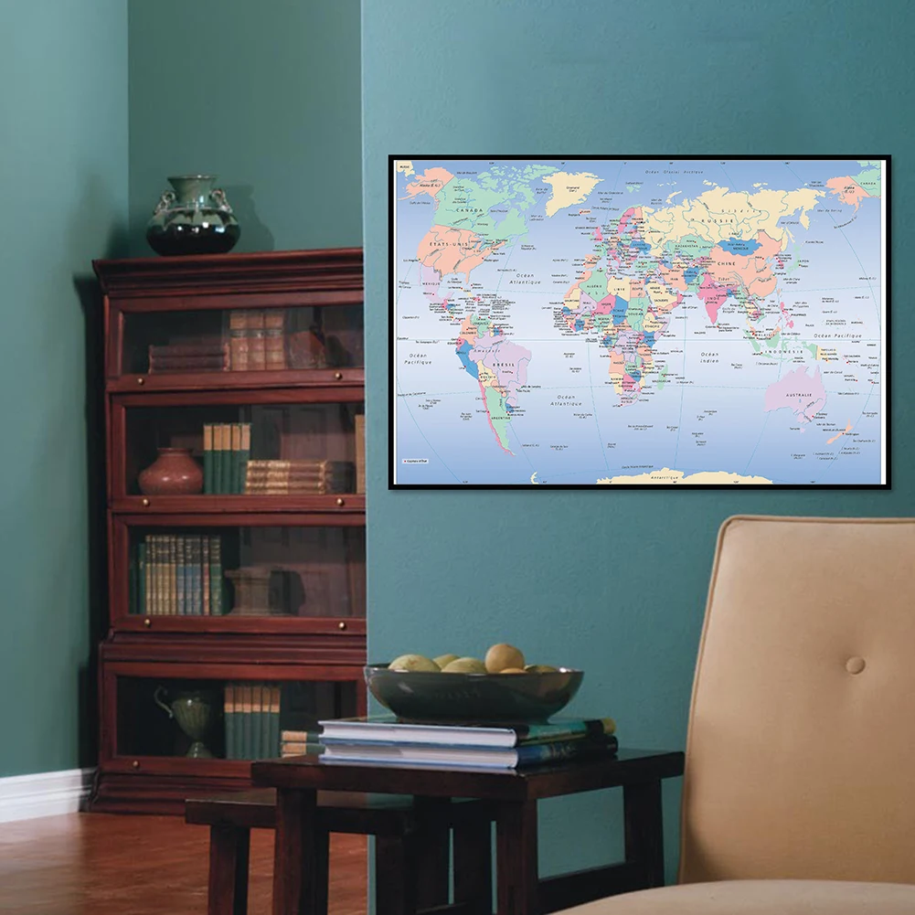 Unframed World Map French Lang - مراجعة Star Map Poster وسعره