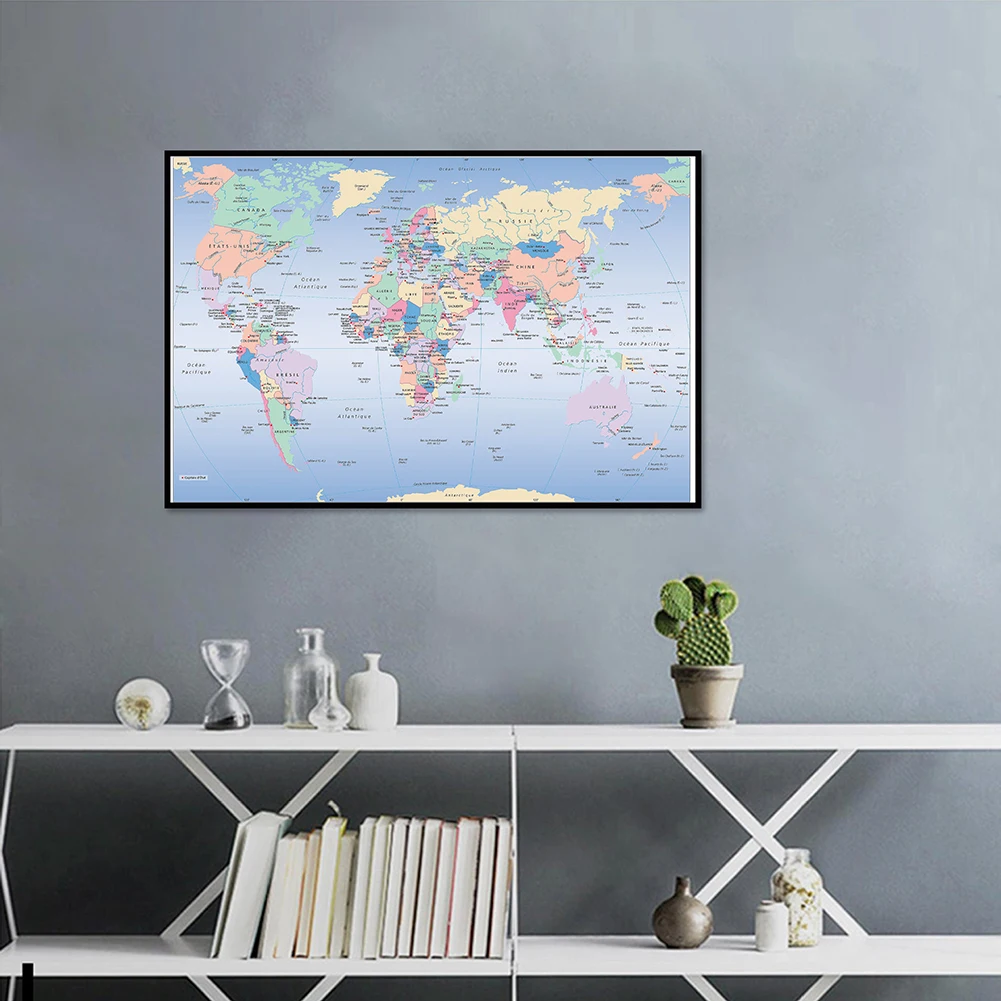 Unframed World Map French Lang - مراجعة Star Map Poster وسعره