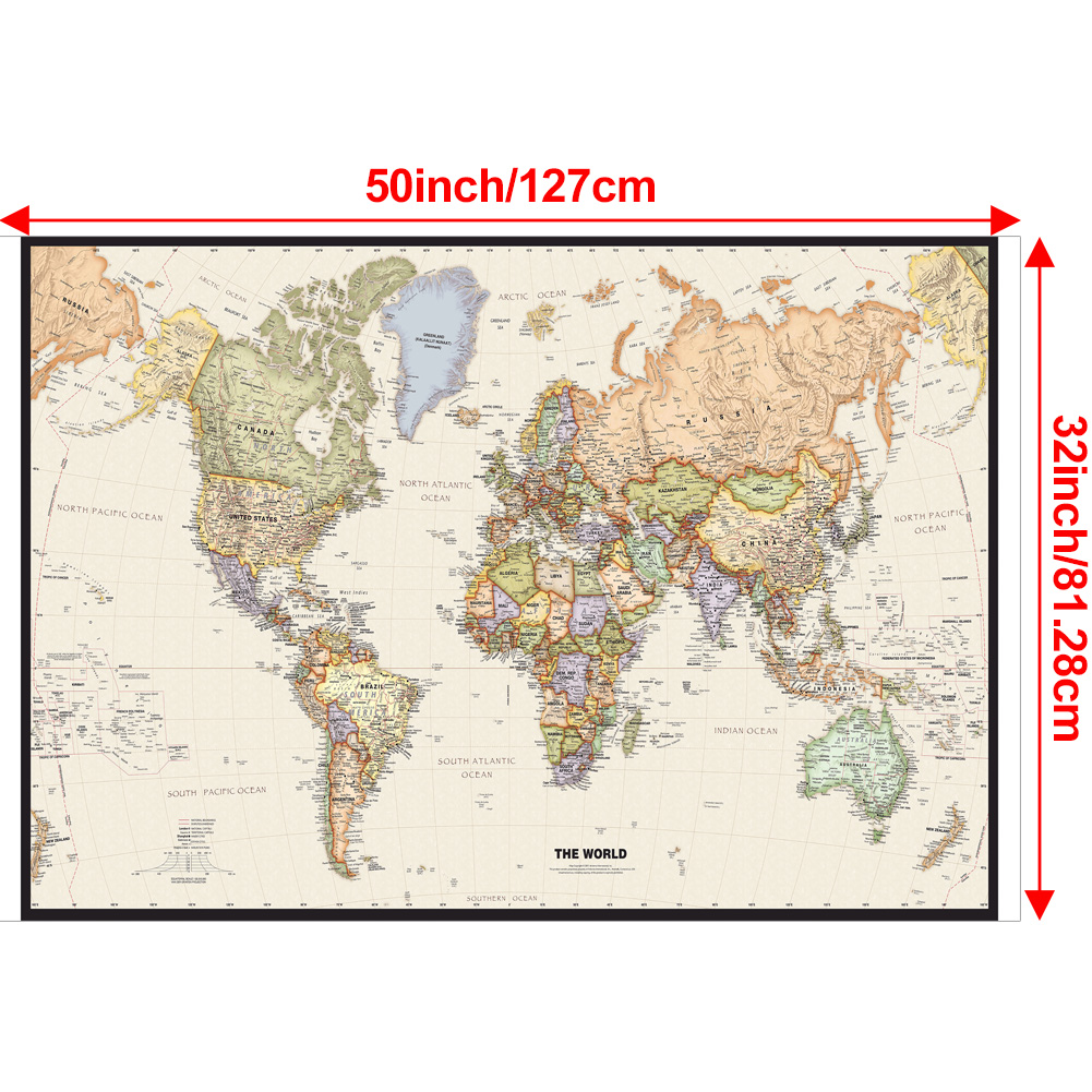 127x81cm/50x32inch Vintage Wor - مراجعة Star Map Poster وسعره