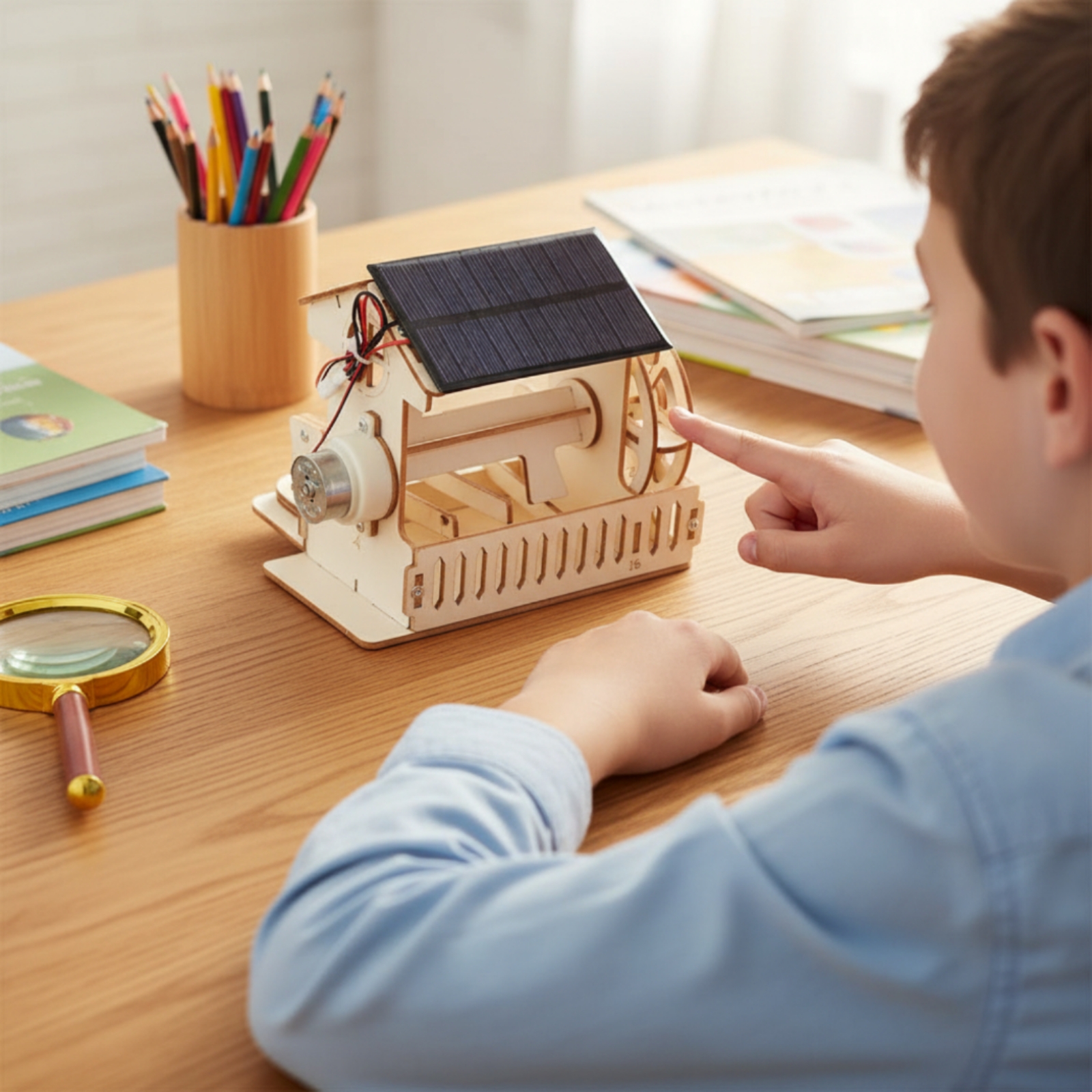 Rice Hulling Water Wheel Hands - مراجعة Science Project Kit وسعره