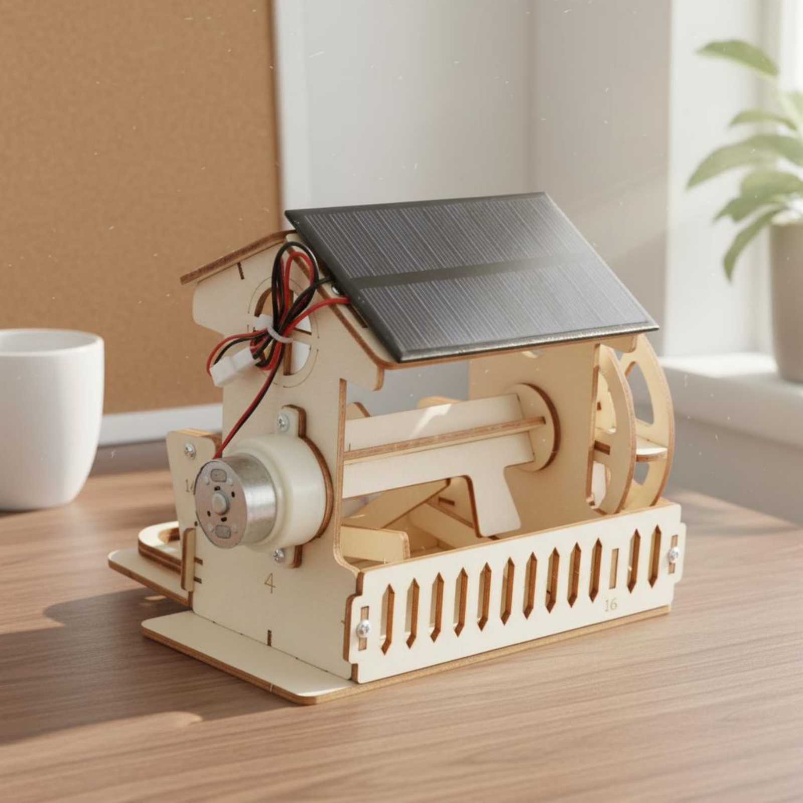 Rice Hulling Water Wheel Hands - مراجعة Science Project Kit وسعره