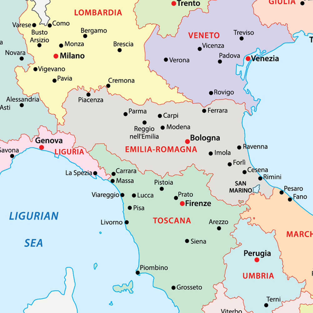 42*59cm In Italian Political M - مراجعة Star Map Poster وسعره