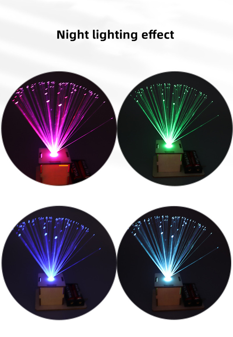 DIY Color Fiber Optic Light ST - مراجعة Science Project Diy وسعره