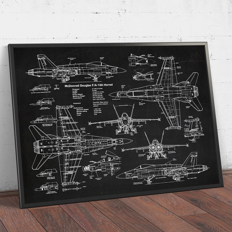 Air Force Plane F18 Hornet Pat - مراجعة Star Map Poster وسعره