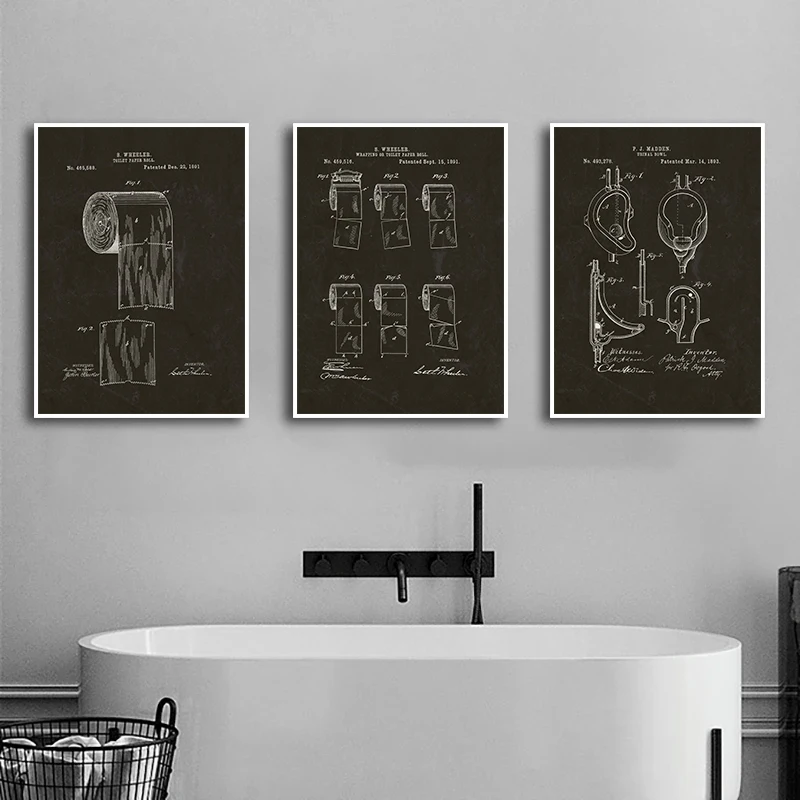 Modern Toilet Paper Blueprint  - مراجعة Star Map Poster وسعره
