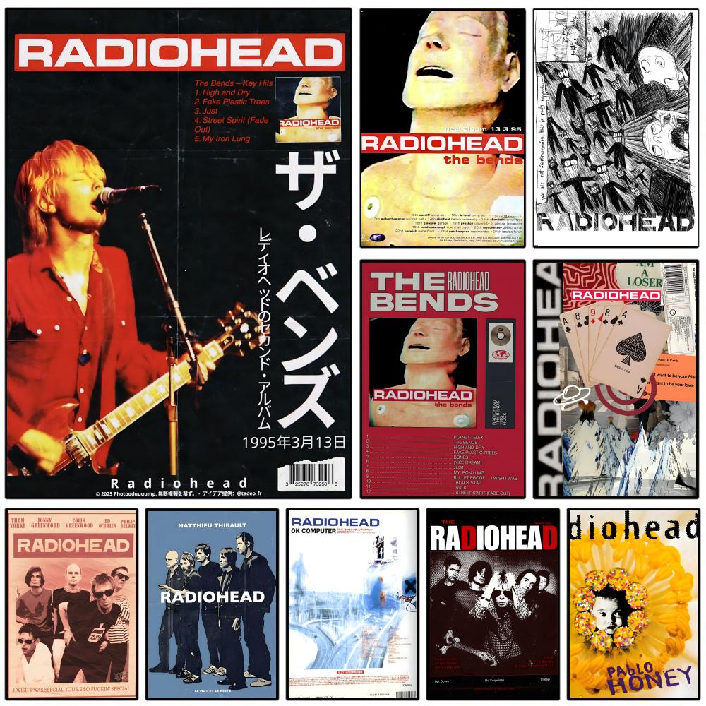Rock Band Characters Radiohead - مراجعة Star Map Poster وسعره