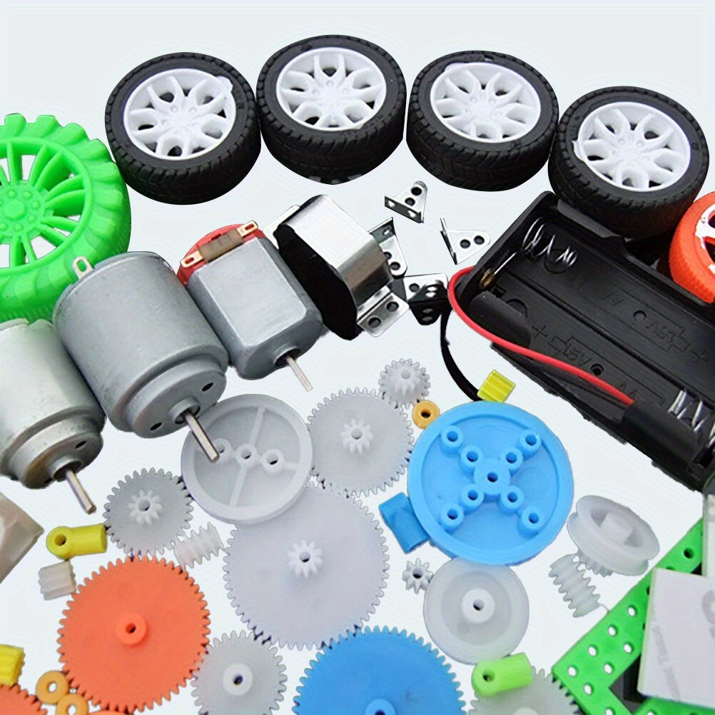 112pcs DC Motor Kit Electric M - مراجعة Science Project Diy وسعره