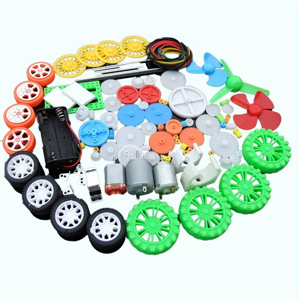 112pcs DC Motor Kit Electric M - مراجعة Science Project Diy وسعره