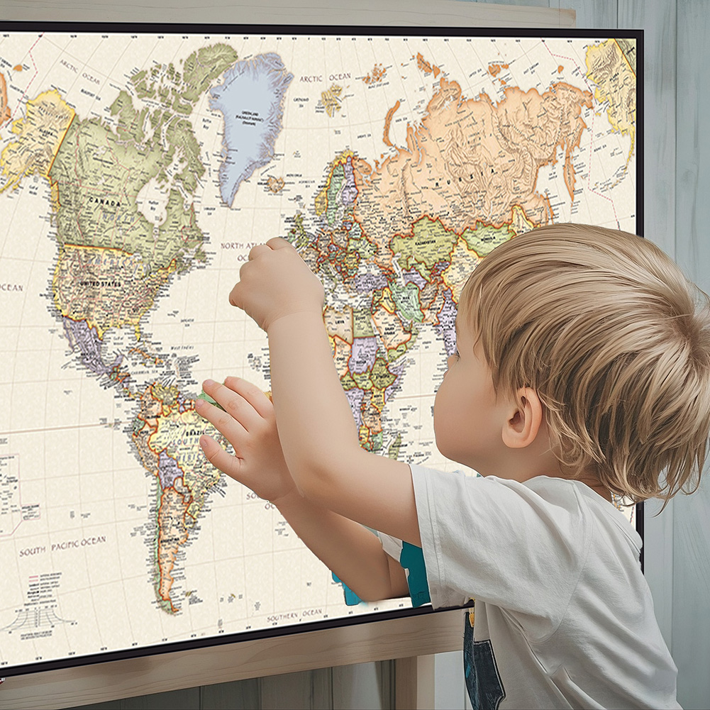 Vintage Hanging Poster World M - مراجعة Star Map Poster وسعره